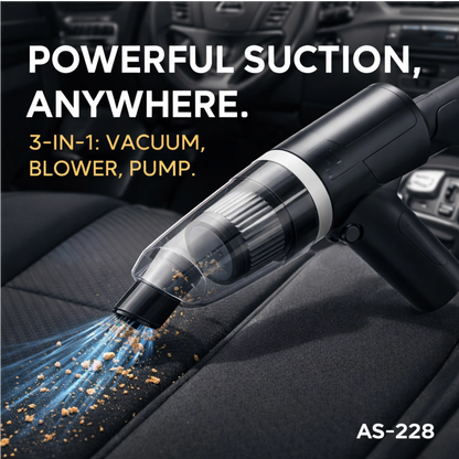 3‑in‑1 Portable Mini Vacuum Cleaner